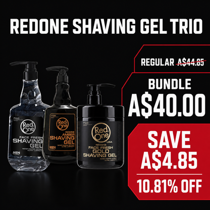 RedOne Shaving Gel Trio 1000ml A$40 save A$4.85