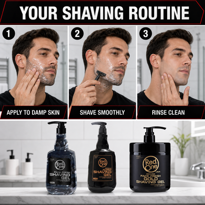 How to apply RedOne shaving gel before a close shave