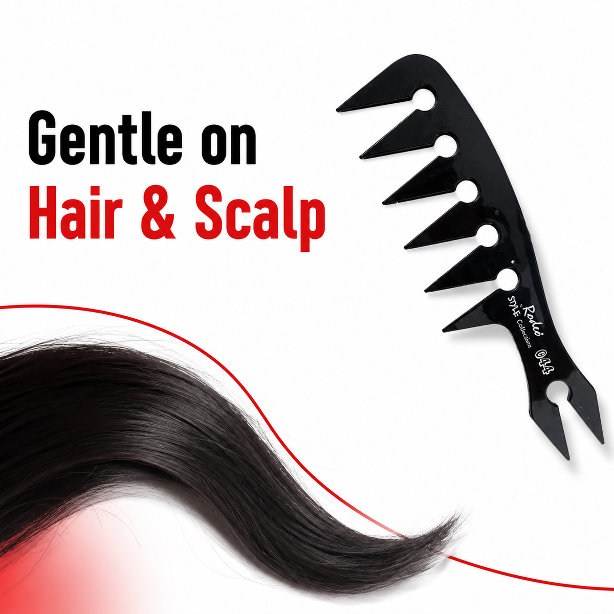 RedOne Styling Comb 044 - Gentle on Hair & Scalp
