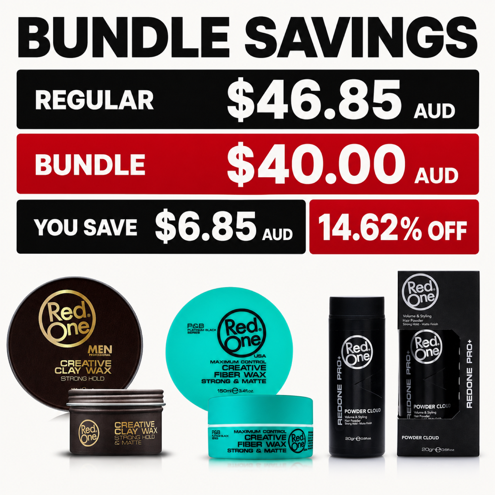 RedOne Ultimate Matte Styling Trio A$40 save A$6.85