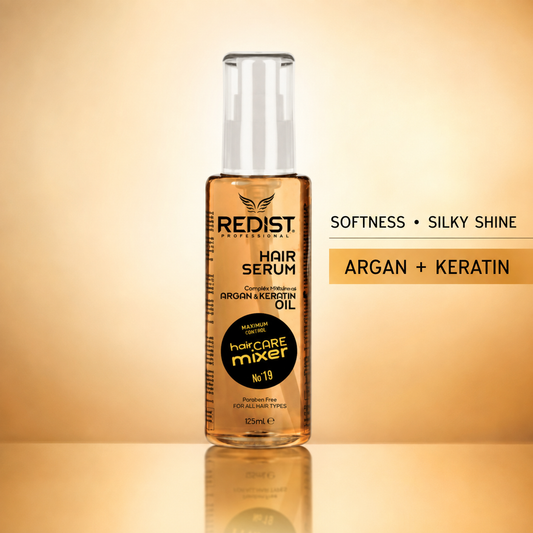 REDIST Hair Serum 125ml with argan and keratin for softness and silky shine