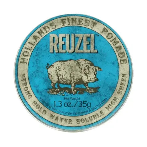 Reuzel Blue Strong Hold Pomade - MV hair and beauty