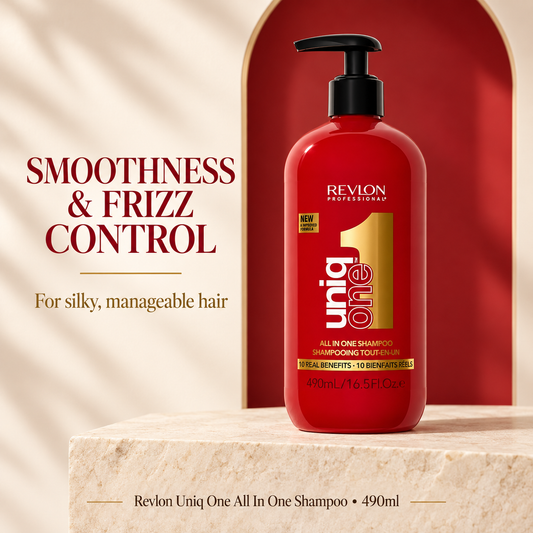 Revlon Uniq One Shampoo490ml — smoothness and frizz control