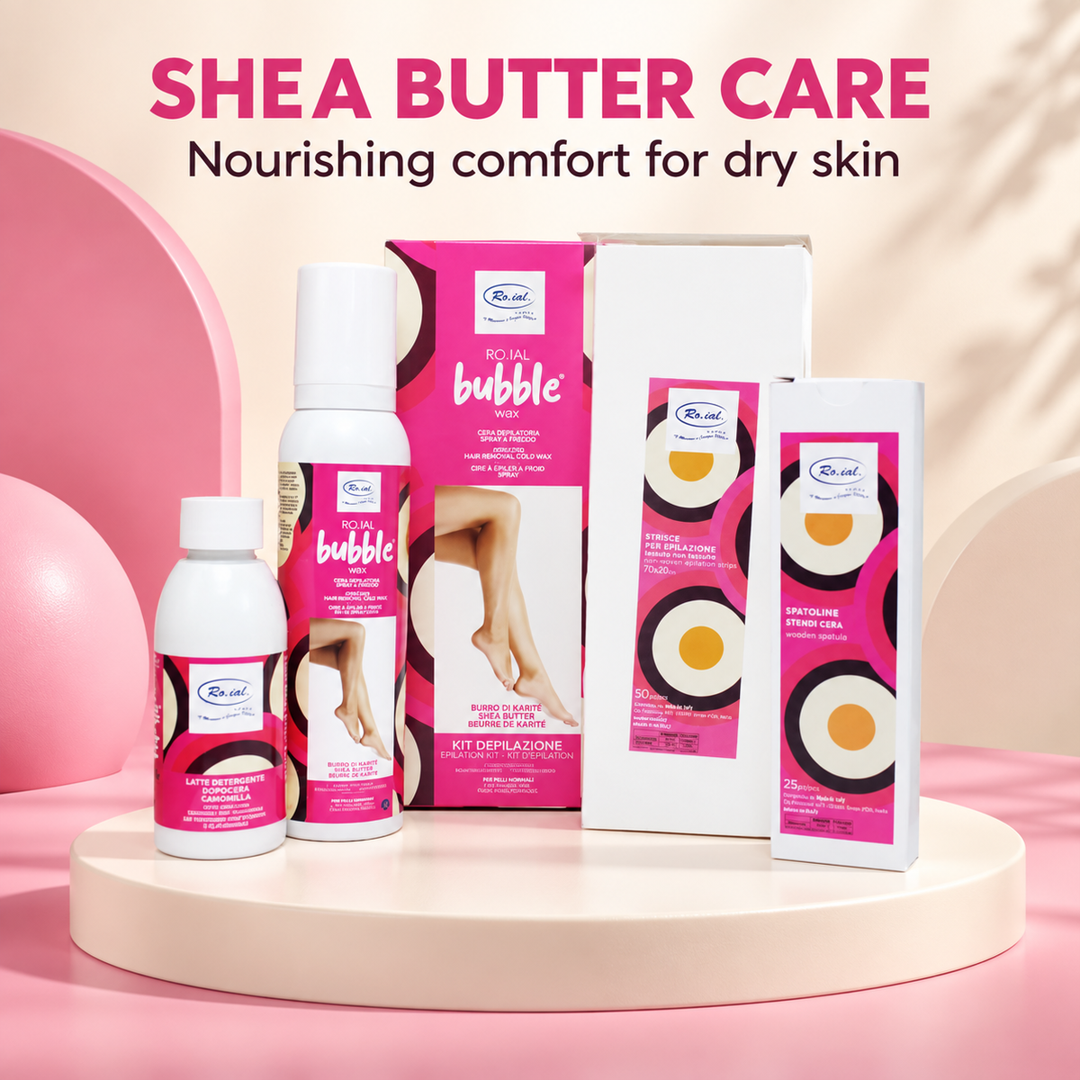 Ro.ial Spray-On Cold Wax - shea butter care