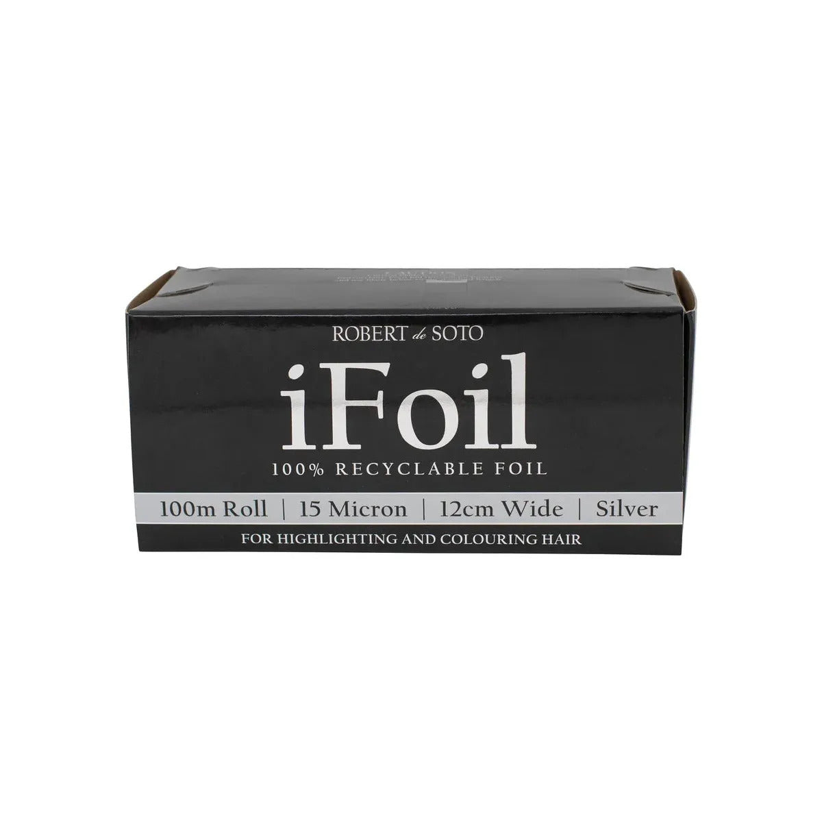 Robert DeSoto iFoil 15 Micron Foil 100m x 125mm - Silver - MV hair and beauty