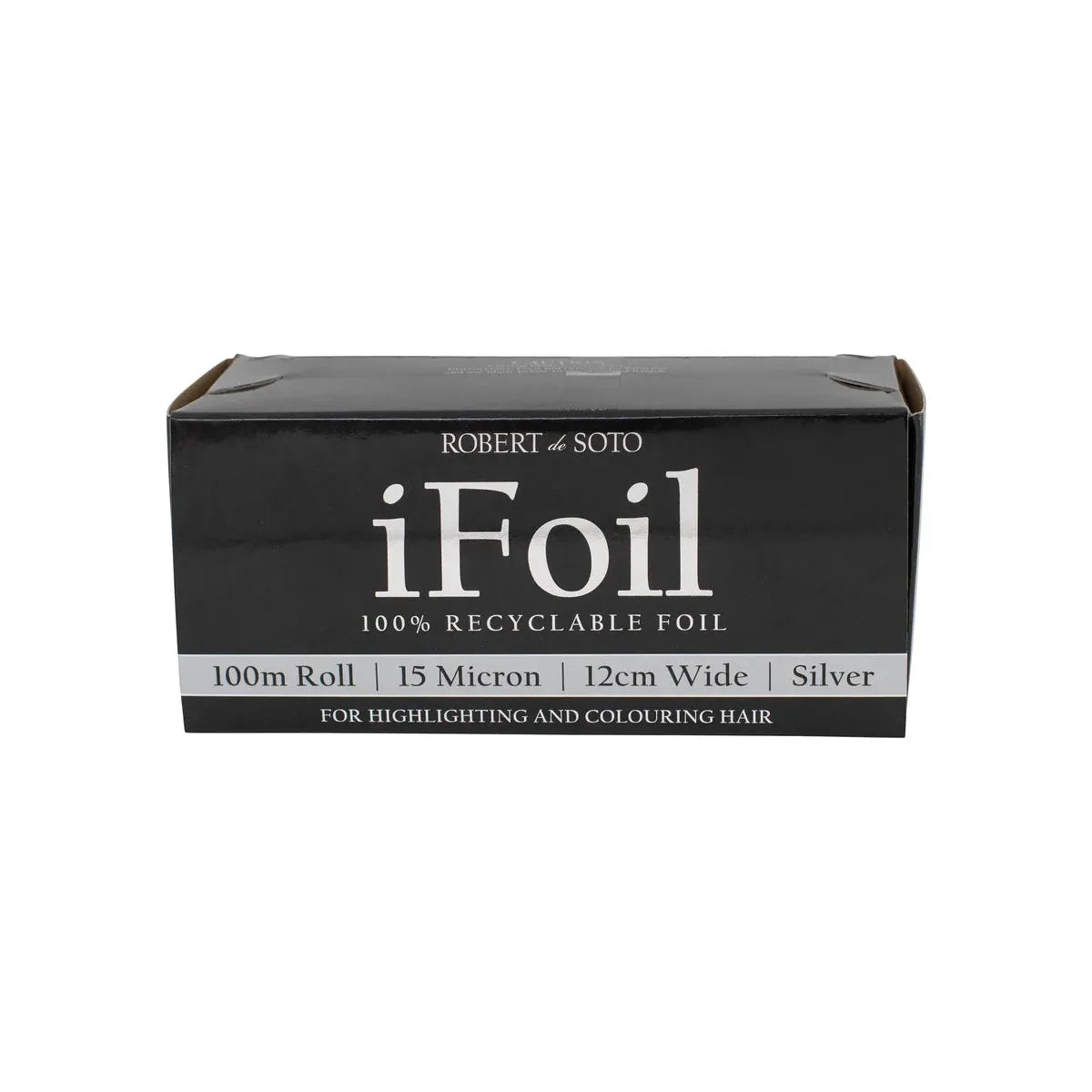 Robert DeSoto iFoil 15 Micron Foil 100m x 125mm - Silver - MV hair and beauty