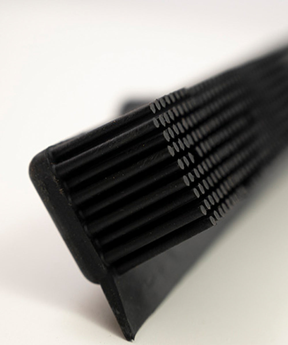 Rubber broom bristles detail