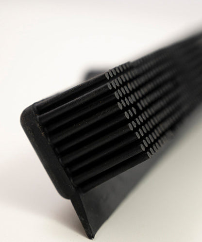 Rubber broom bristles detail