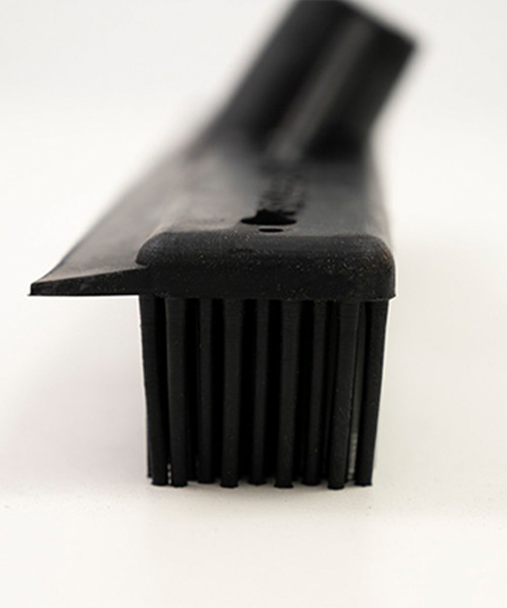 Rubber broom squeegee edge