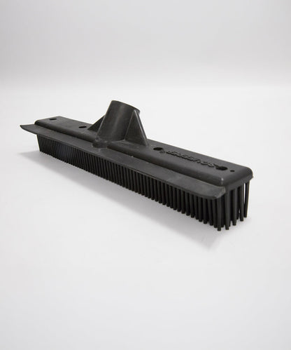 Rubber broom and squeegee black