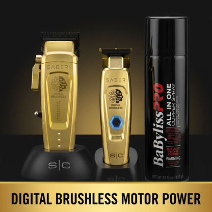 Saber Clipper & Trimmer Trio - digital brushless motor power