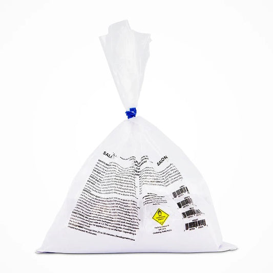 Salon & Co Powder Bleach 500g clear refill bag, alternate rear view