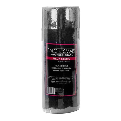 Salon Smart black neck strips five-roll pack