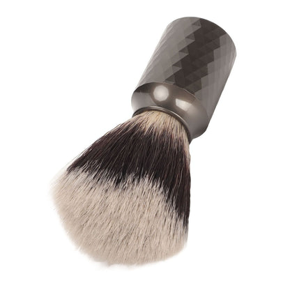 Shaving Brush Dark Iron Handle With Design - MV hair and beauty
