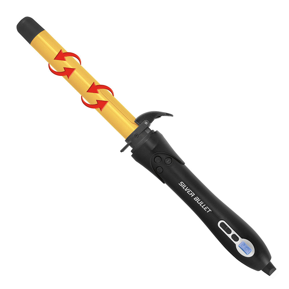 Silver Bullet Fastlane Ceramic Rotating Curling Iron - MV hair and beauty