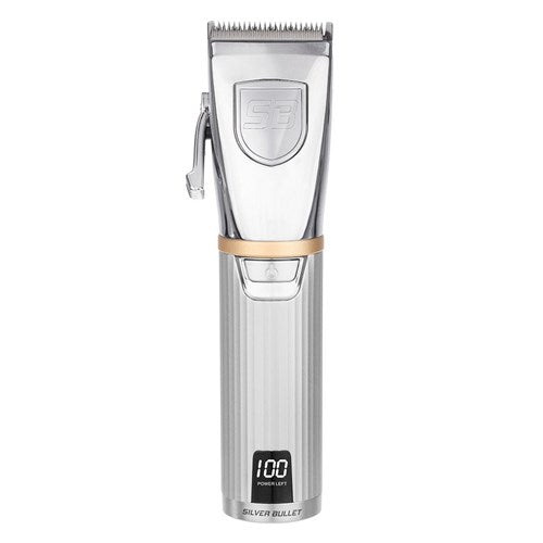Silver Bullet Grenadier Metal Hair Clipper Silver - MV hair and beauty