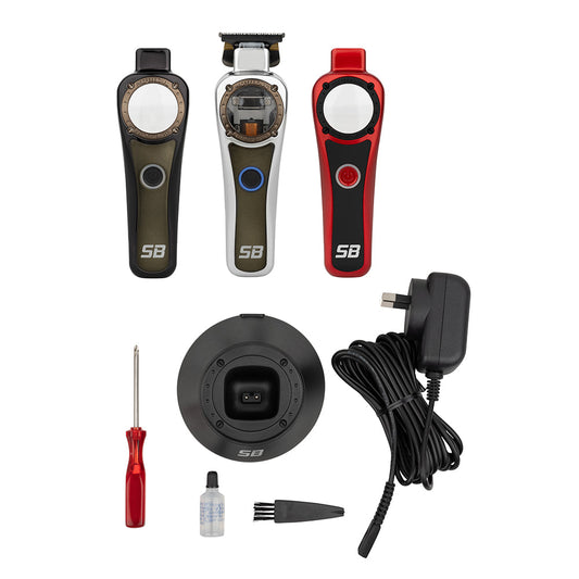 Silver Bullet HeadLiner Hair Trimmer kit with body kits, charging stand, adaptor, oil and cleaning brush