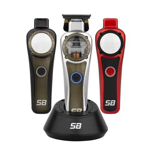 Silver Bullet HeadLiner Hair Trimmer with three interchangeable body kits and charging stand