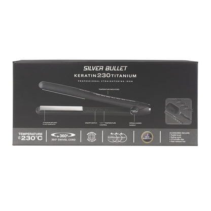 Silver Bullet Keratin 230 Titanium Hair Straightener - MV hair and beauty