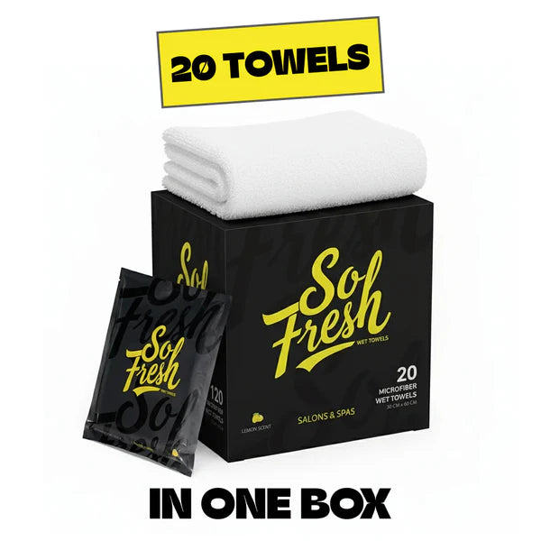 So Fresh Salon and Spa Micro Fiber Towels - 20pc 30cmx60cm - MV hair and beauty