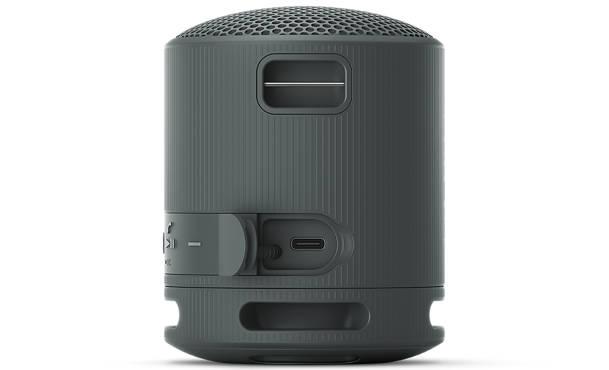 Sony SRS-XB100 Black speaker USB-C charging port detail