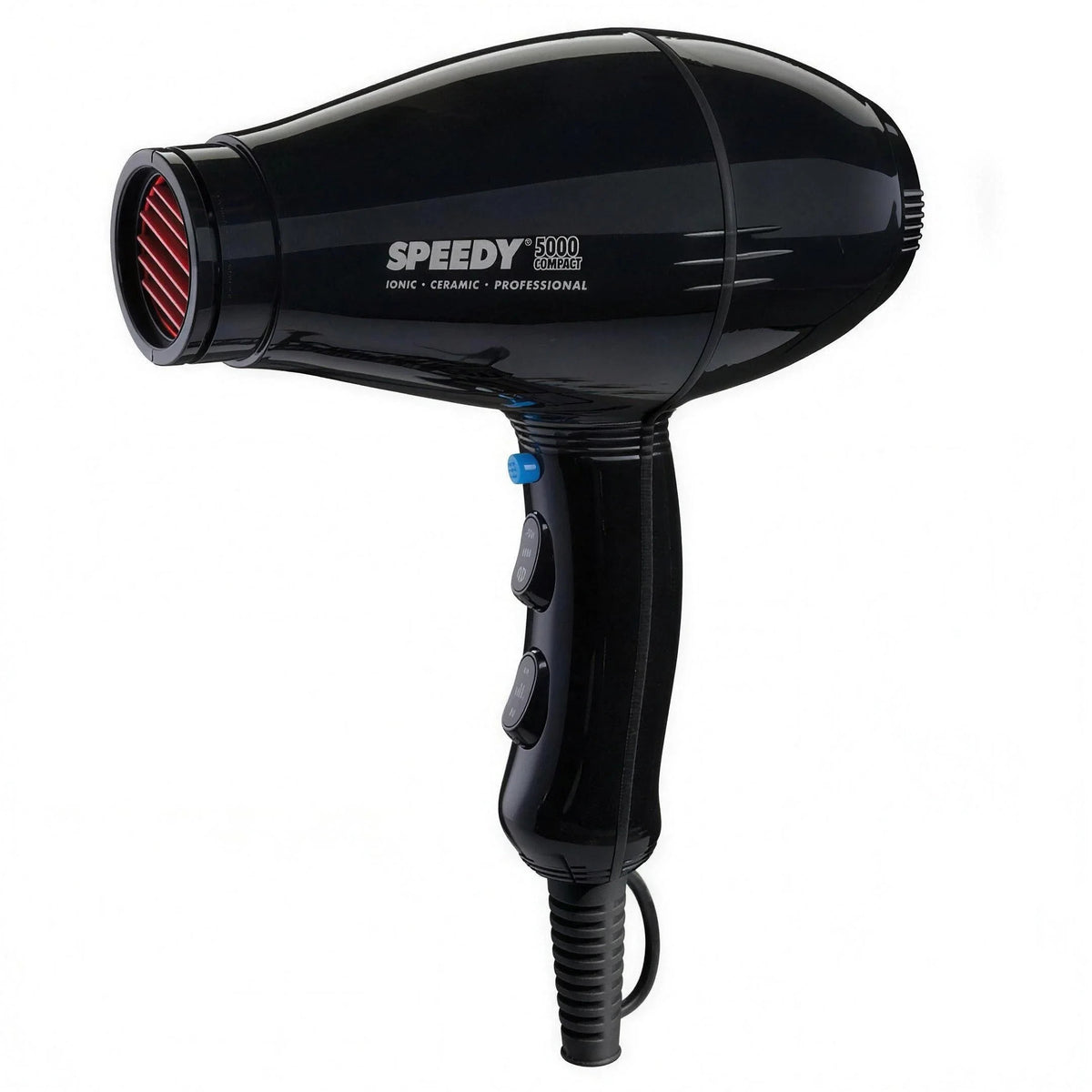 Speedy 5000 Compact Ionic & Ceramic Professional Hairdryer - Black - MV hair and beauty