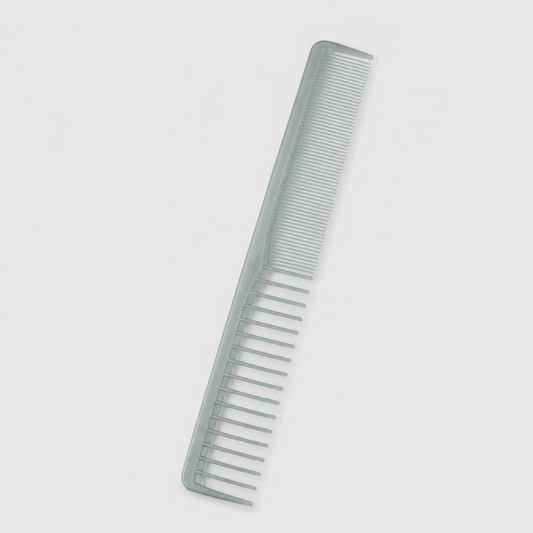Translucent StarFlite No. 123 vent styler comb shown from reverse on light background