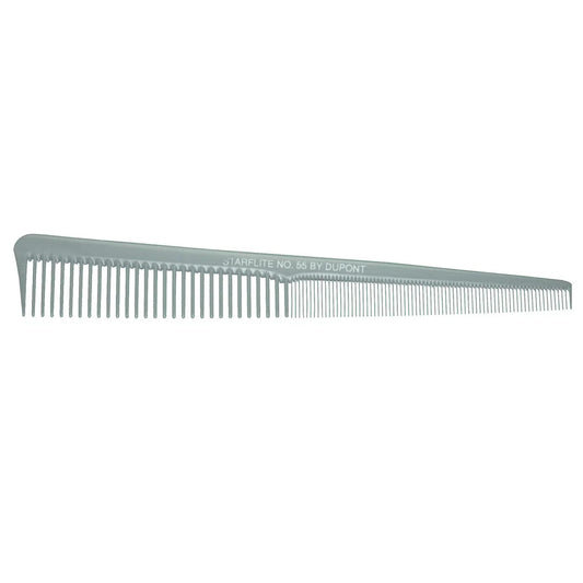 StarFlite #55 grey taper comb, front view