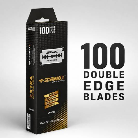 StarMaxx 100 double-edge blades benefit graphic