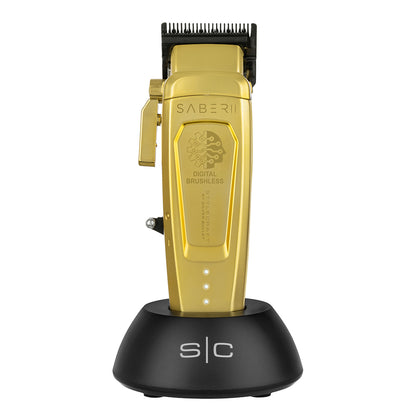 StyleCraft Saber 2.0 gold cordless clipper front view