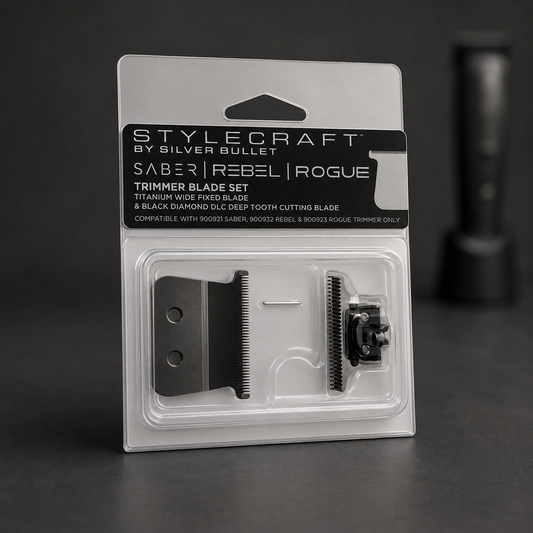 Stylecraft Saber Rebel Rogue trimmer blade set in sealed retail packaging