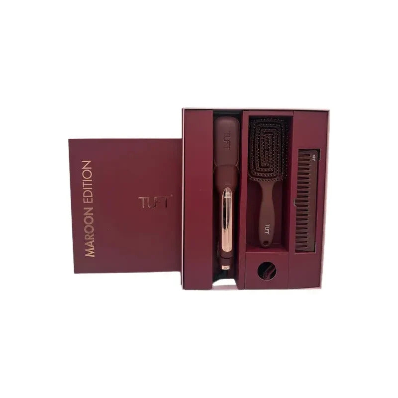TUFT Diamond Plus 2 inch Hair Straightener Maroon Edition with Gift Set