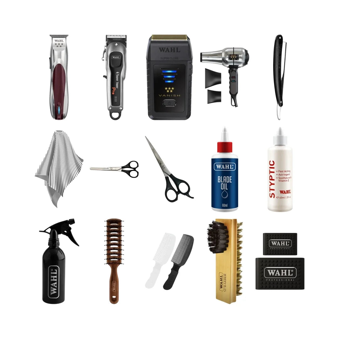 Ultimate Wahl Barber Kit: 15 Essential Tools - MV hair and beauty