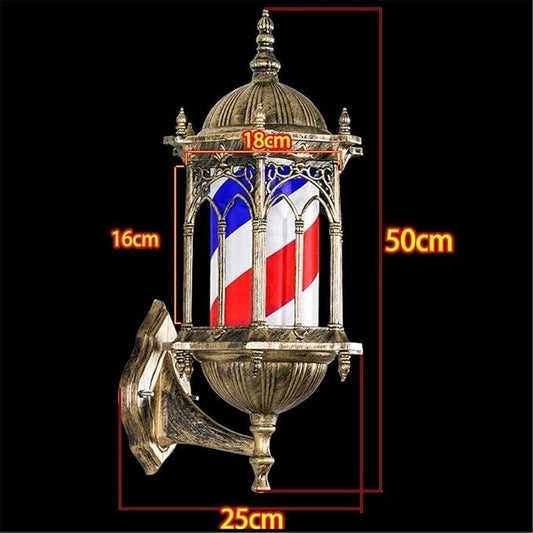 Barber Pole Vintage Old Gold