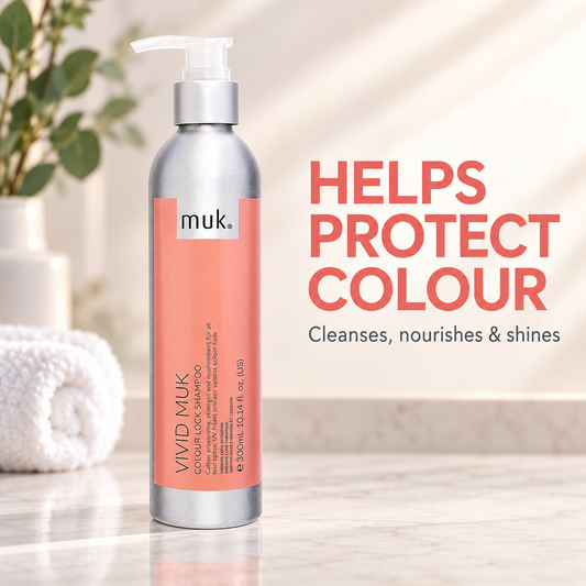 Vivid Muk Colour Lock Shampoo 300ml — benefit image 1