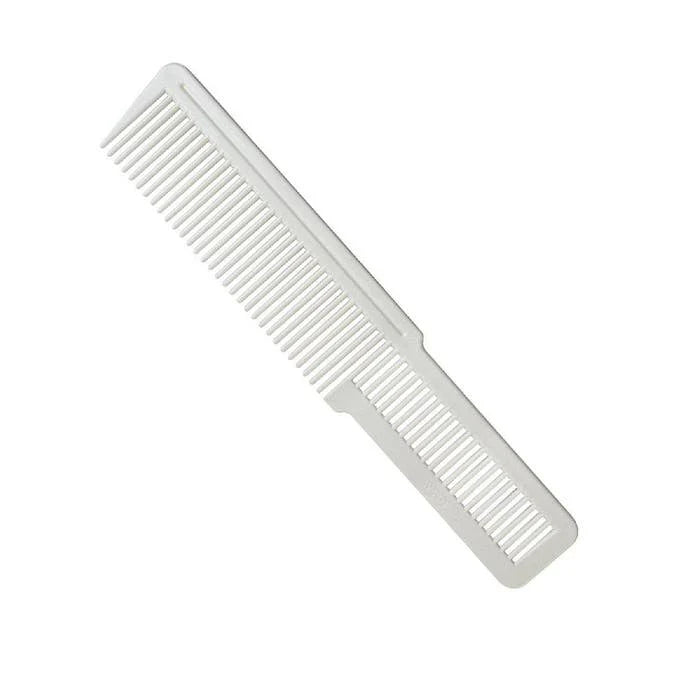 White Wahl Small clipper comb with handle and fine teeth