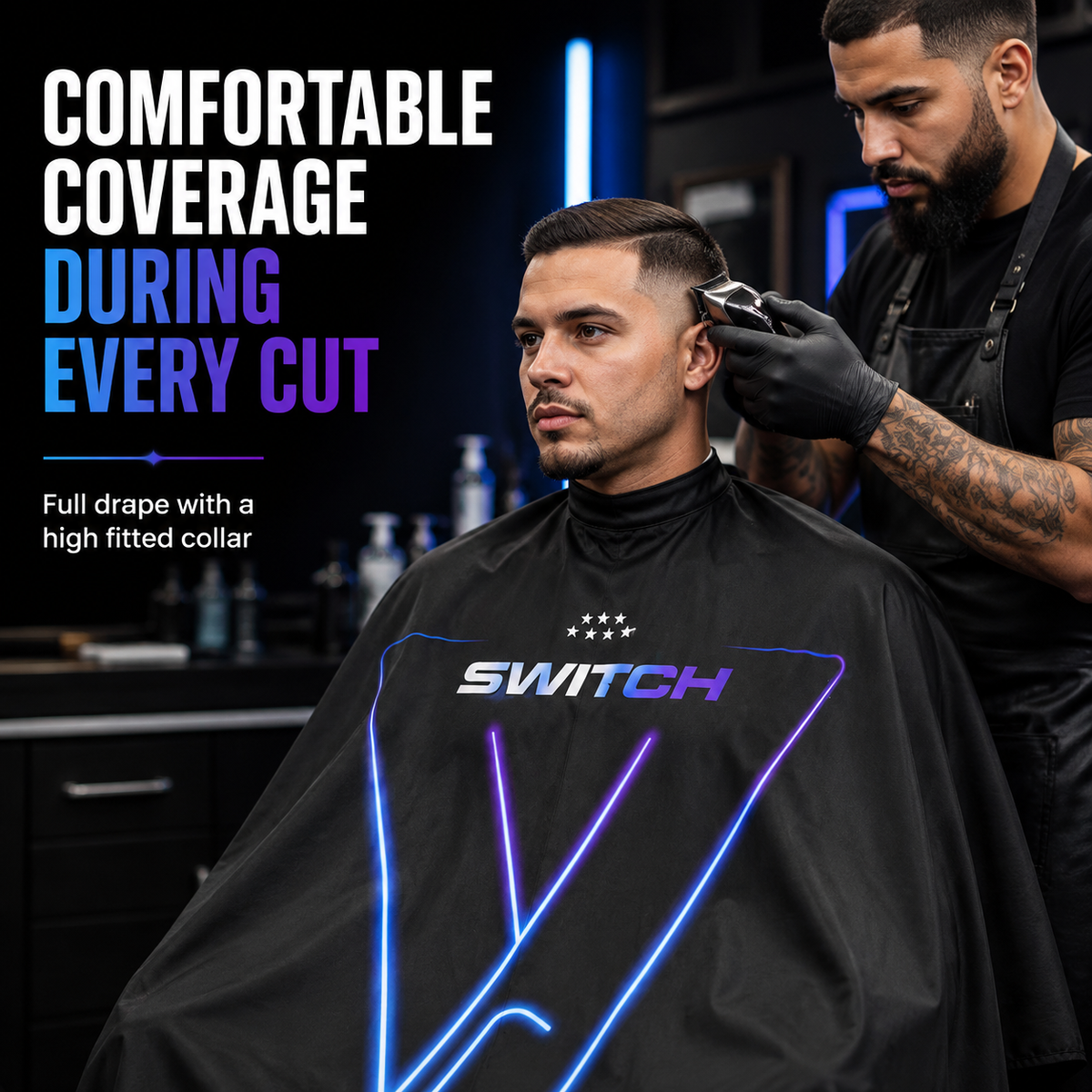 Wahl Switch Barber Cape - MV hair and beauty