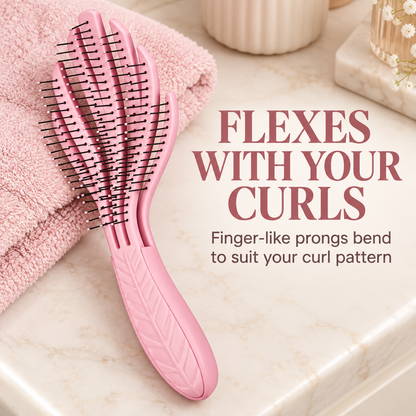 Flexible prongs for curl patterns
