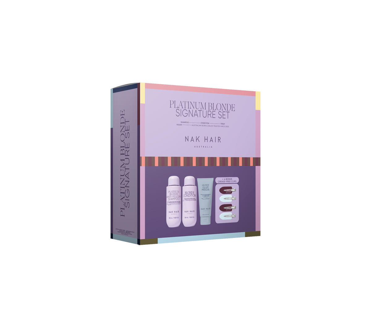 NAK Signature Platinum Blonde Trio with Gift 2026 gift pack, supplier SKU XPBTRIO26