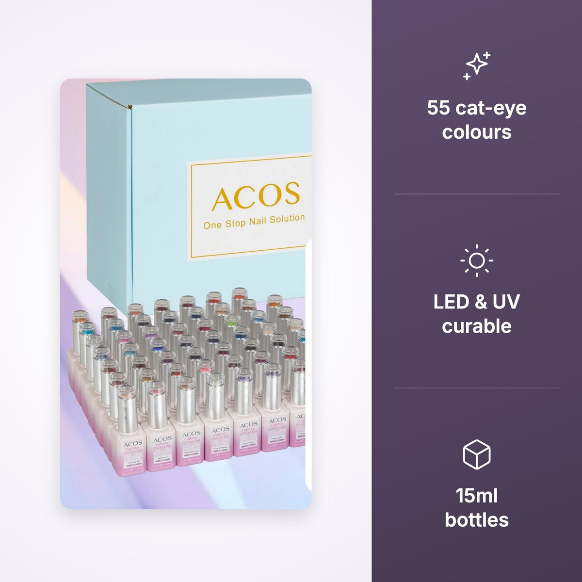ACOS Galaxy Cat Eye Gel Collection Kit (55 colours)