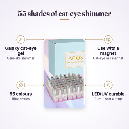 ACOS Galaxy Cat Eye Gel Collection Kit (55 colours)