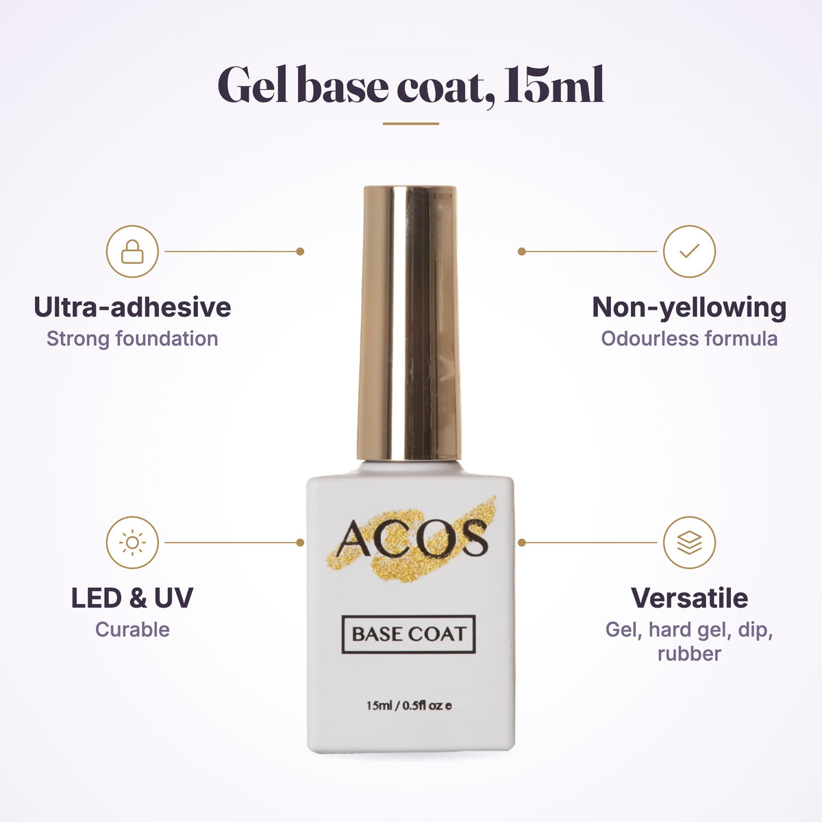 ACOS Gel Colour Base Coat 15ml – product features