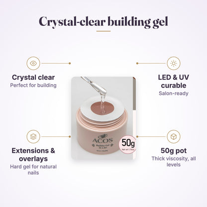 ACOS Hema Free Clear Builder Gel in a pot (50g)