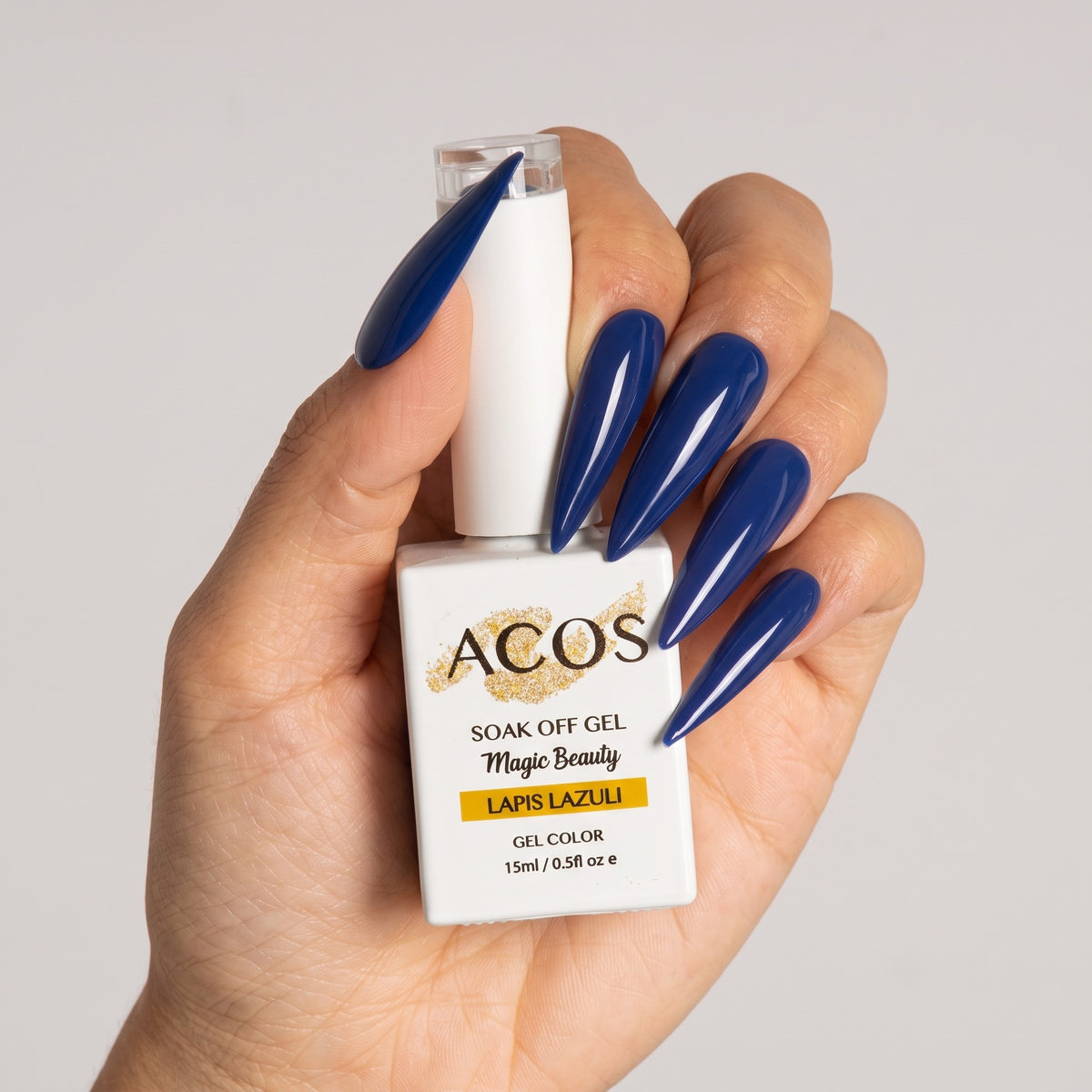 ACOS Magic Beauty Gel Polish Colour Light LAPIS LAZULI (038) lifestyle image