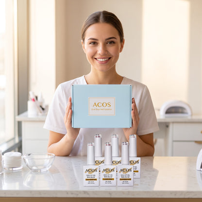 ACOS Rubber Base Soak Off Gel In A Bottle Collection Kit - MV Hair & Beauty