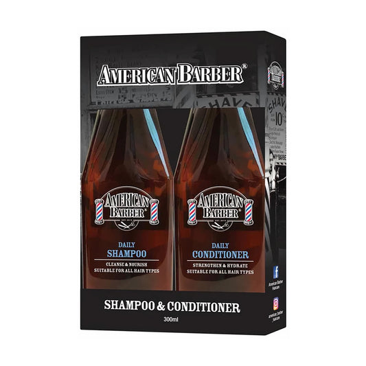 American Barber Daily Shampoo & Conditioner 300ml Duo - MV hair and beauty