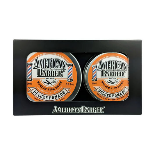 American Barber Deluxe Pomade 50ml-100ml Duo Pack