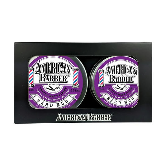 American Barber Hard Mud 50ml-100ml Duo Pack