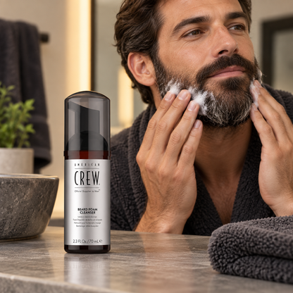 AI-generated salon illustration of American Crew Beard Foam Cleanser 70ml