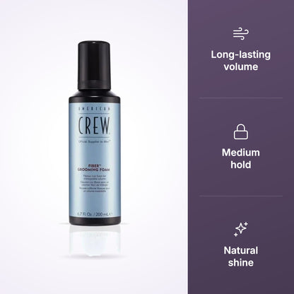 American Crew Fiber Grooming Foam 200ml bottle